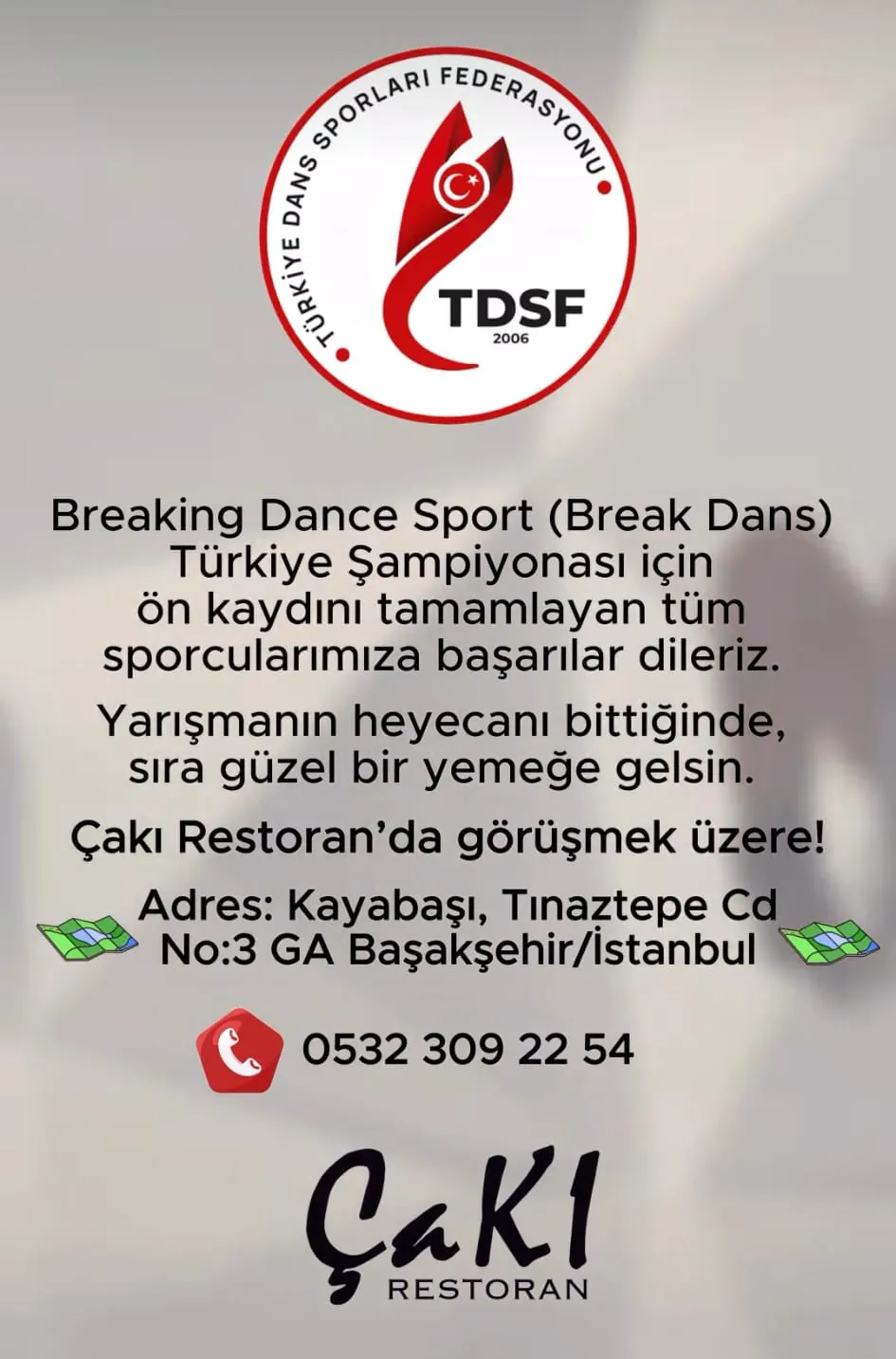 A Dining Break in Başakşehir During the Turkish Breaking Championships