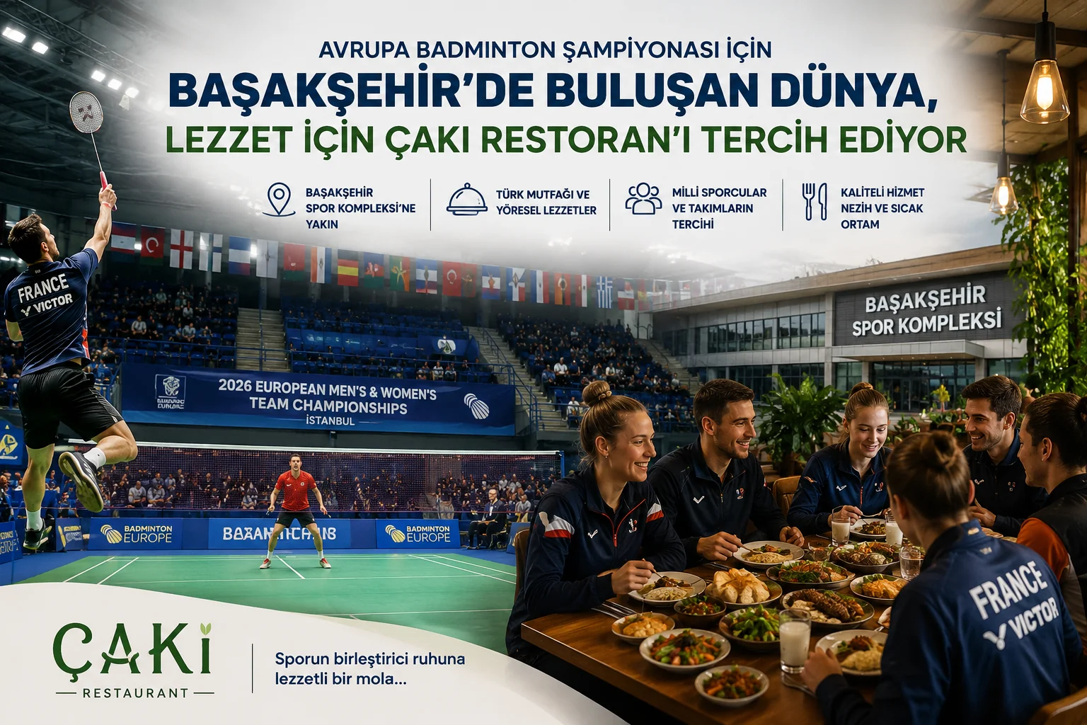 A Dining Stop for Athletes in Başakşehir